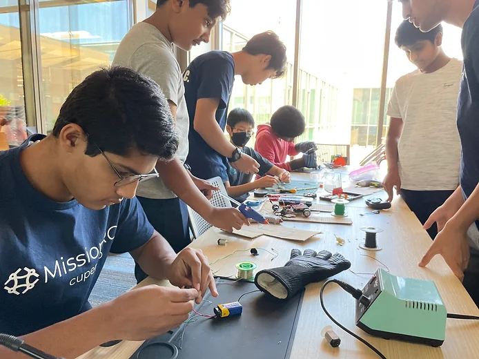 MissionRC camp activity with students and mentors